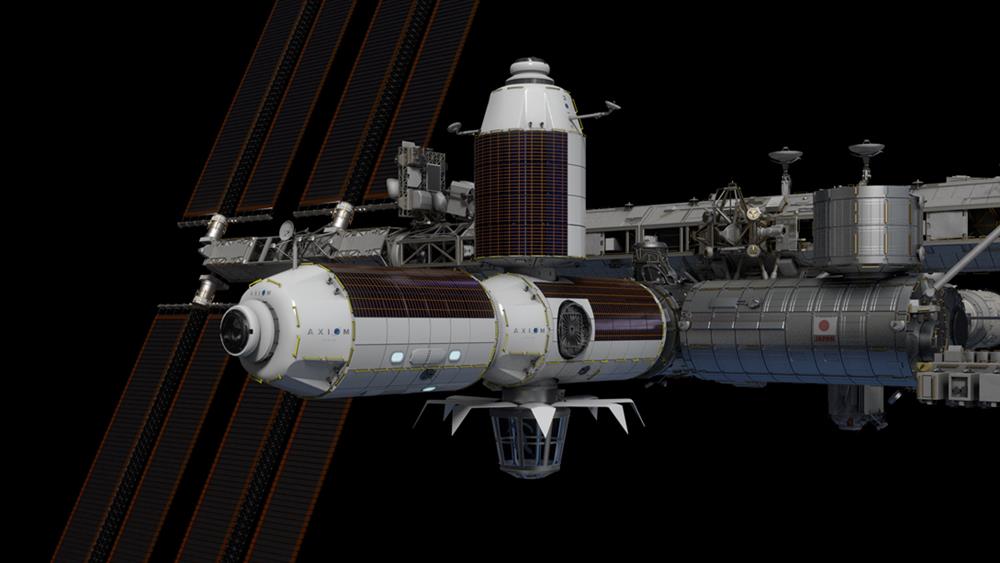 Původní představa Axiom segmentu u ISS (Zdroj: Axiom Space)